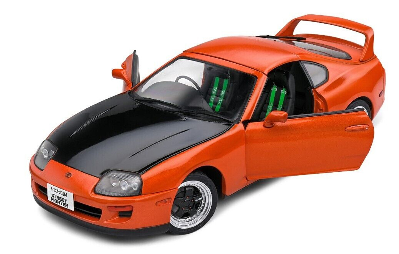 1/18 Solido 1993 Toyota Supra MK4 (A80) Streetfighter (Orange) Diecast Car Model