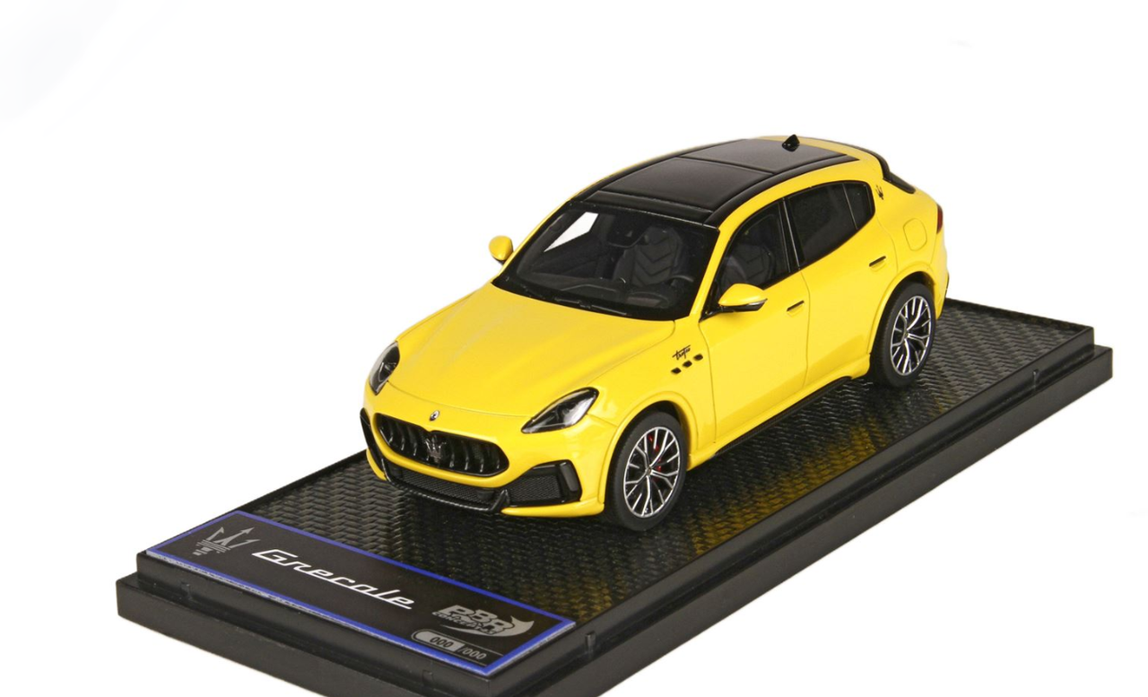 1/43 BBR 2022 Maserati Grecale Folgore (Racing Yellow) Car Model