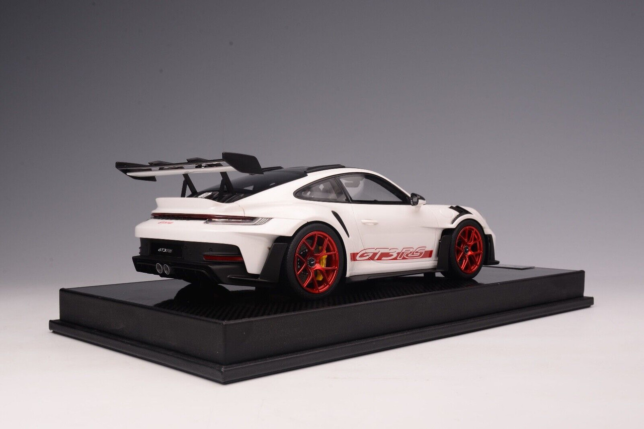 1/18 Timothy & Pierre TP Porsche 911 992 GT3 RS Weissach Package (White with Red Wheels) Resin Car Model Limited 30 Pieces