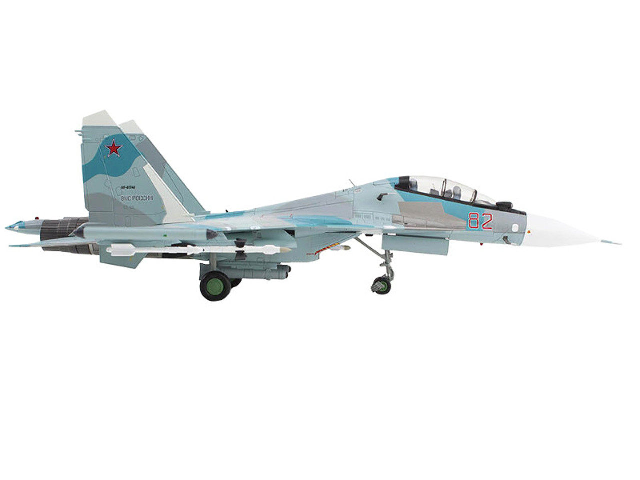 Sukhoi Su-30SM Flanker-C Fighter Aircraft "Kubinka AB Russia" (2018) Russian Air Force "Air Power Series" 1/72 Diecast Model by Hobby Master