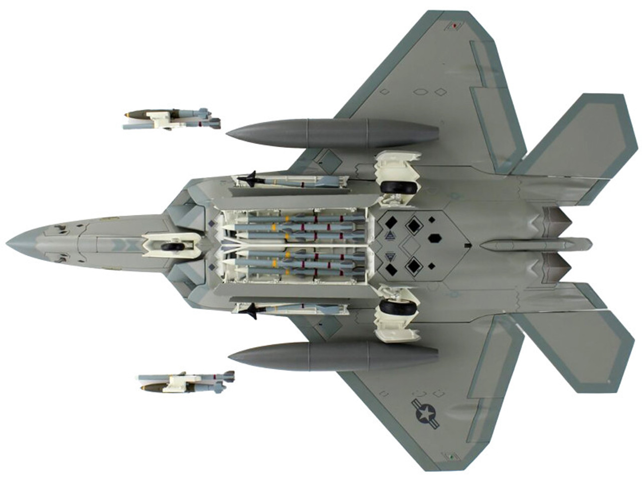 Lockheed F-22A Raptor Stealth Aircraft "07-4147 Spirit of Tuskegee Elmendorf AFB" (2013) United States Air Force "Air Power Series" 1/72 Diecast Model by Hobby Master