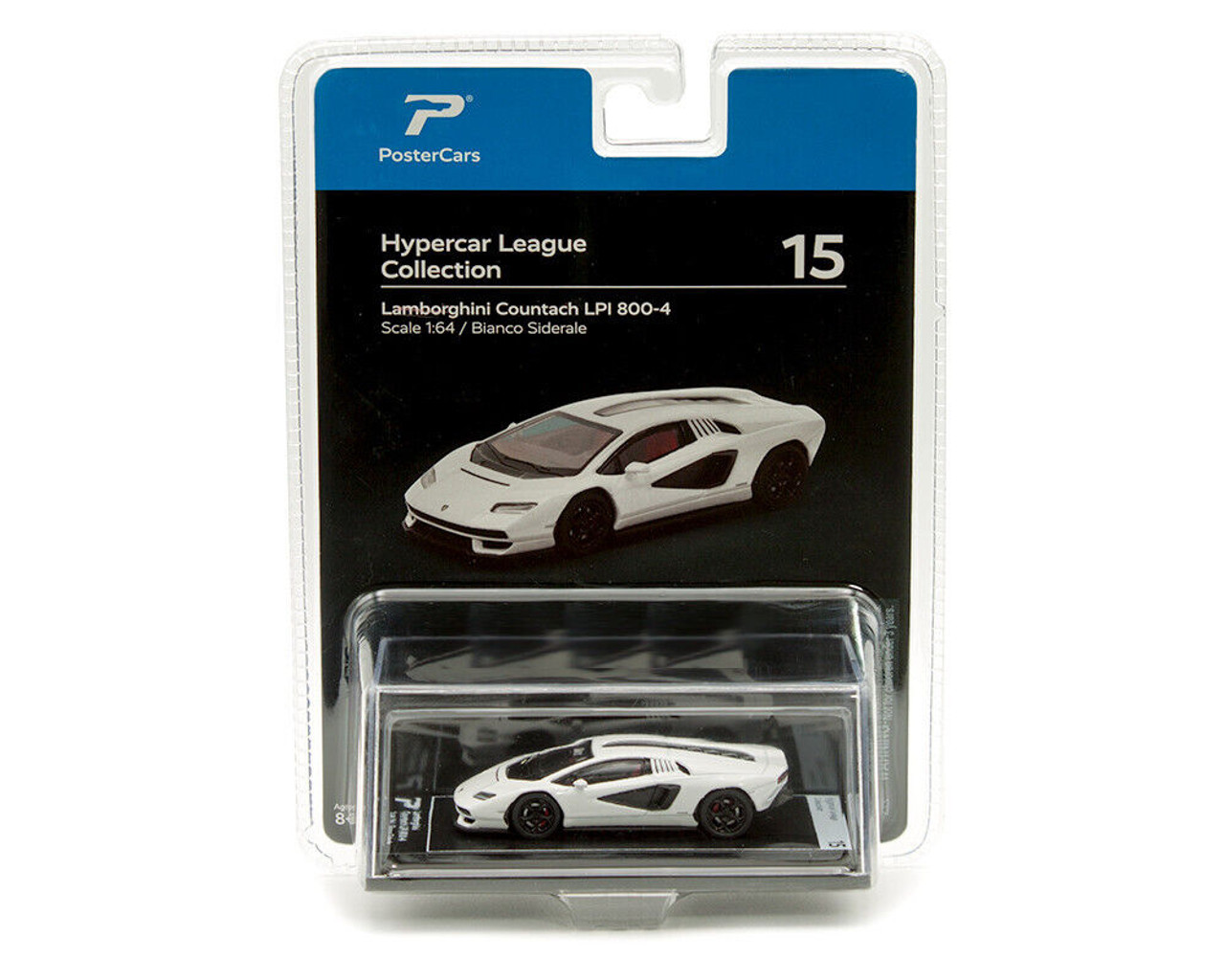 1/64 PosterCars Lamborghini Countach LPI 800-4 (Bianco