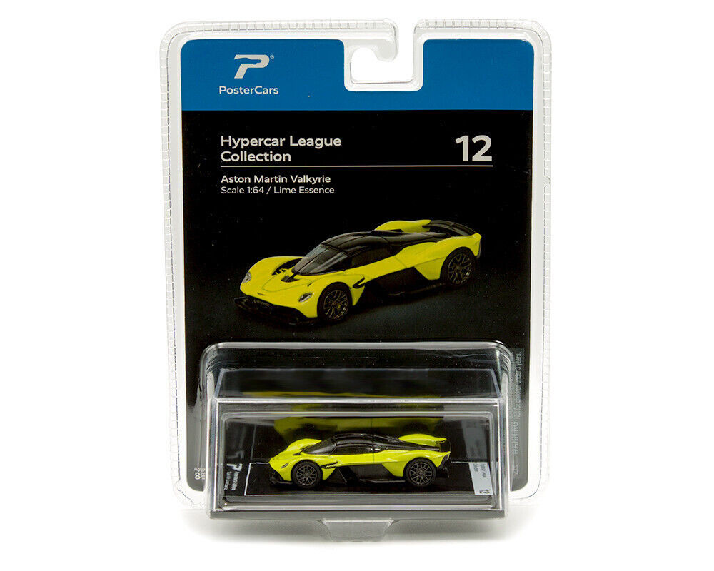 1/64 PosterCars Aston Martin Valkyrie (Lime Essence Green) Diecast