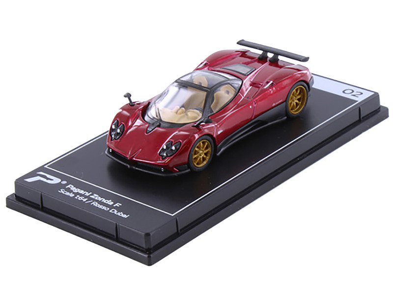 1/64 PosterCars Pagani Zonda F (Rosso Dubai Red) Diecast Car Model