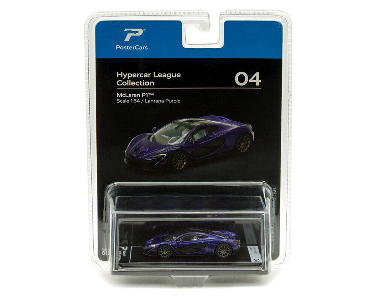 その他 S 1/64 PosterCars McLaren P1 (Lantana Purple) Diecast Car
