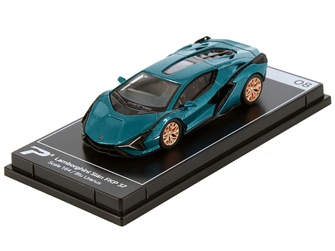 1/64 PosterCars Lamborghini Sian FKP 37 (Blu Uranus Blue