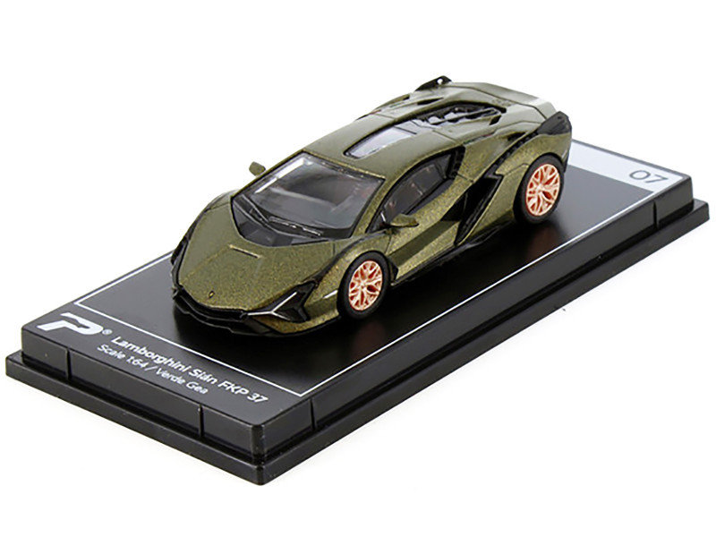 1/64 PosterCars Lamborghini Sian FKP 37 (Verde Gea Green) Diecast