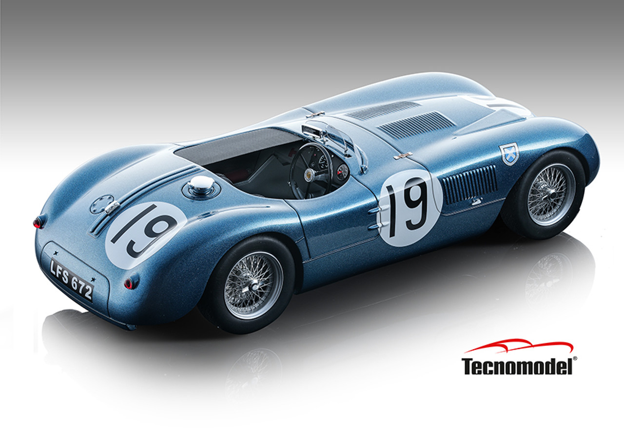 1/18 Tecnomodel 1953 Jaguar C-Type Spider Ecurie Ecosse #19 Winner Goodwood I.Stewrt, N.Sandersson Car Model