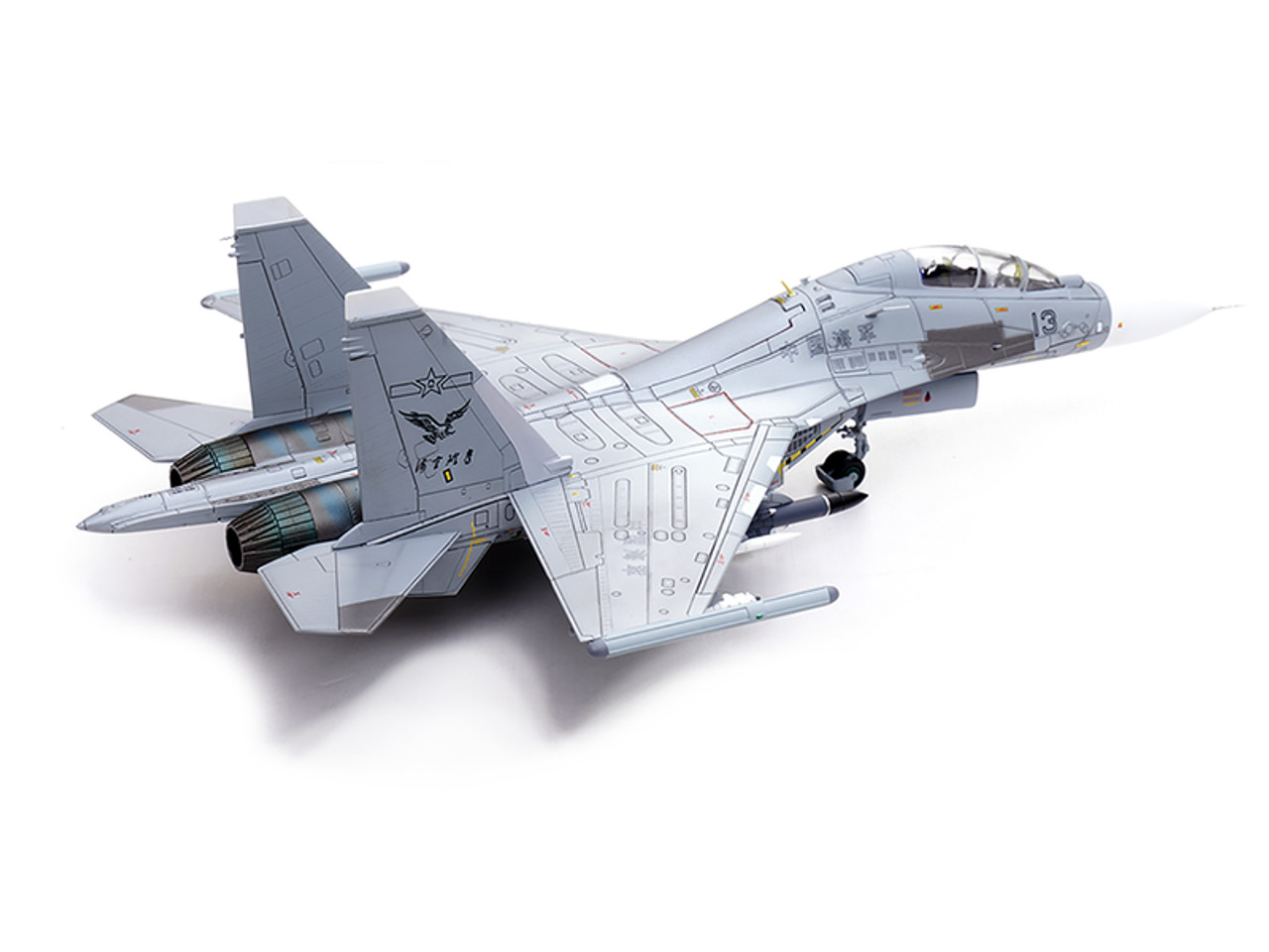 Sukhoi Su-30MKK Flanker-G Fighter Aircraft #13 "People's Liberation Army (PLA) Naval Aviation's Sea and Air Eagle Regiment" Chinese Air Force "Wing" Series 1/72 Diecast Model by Panzerkampf