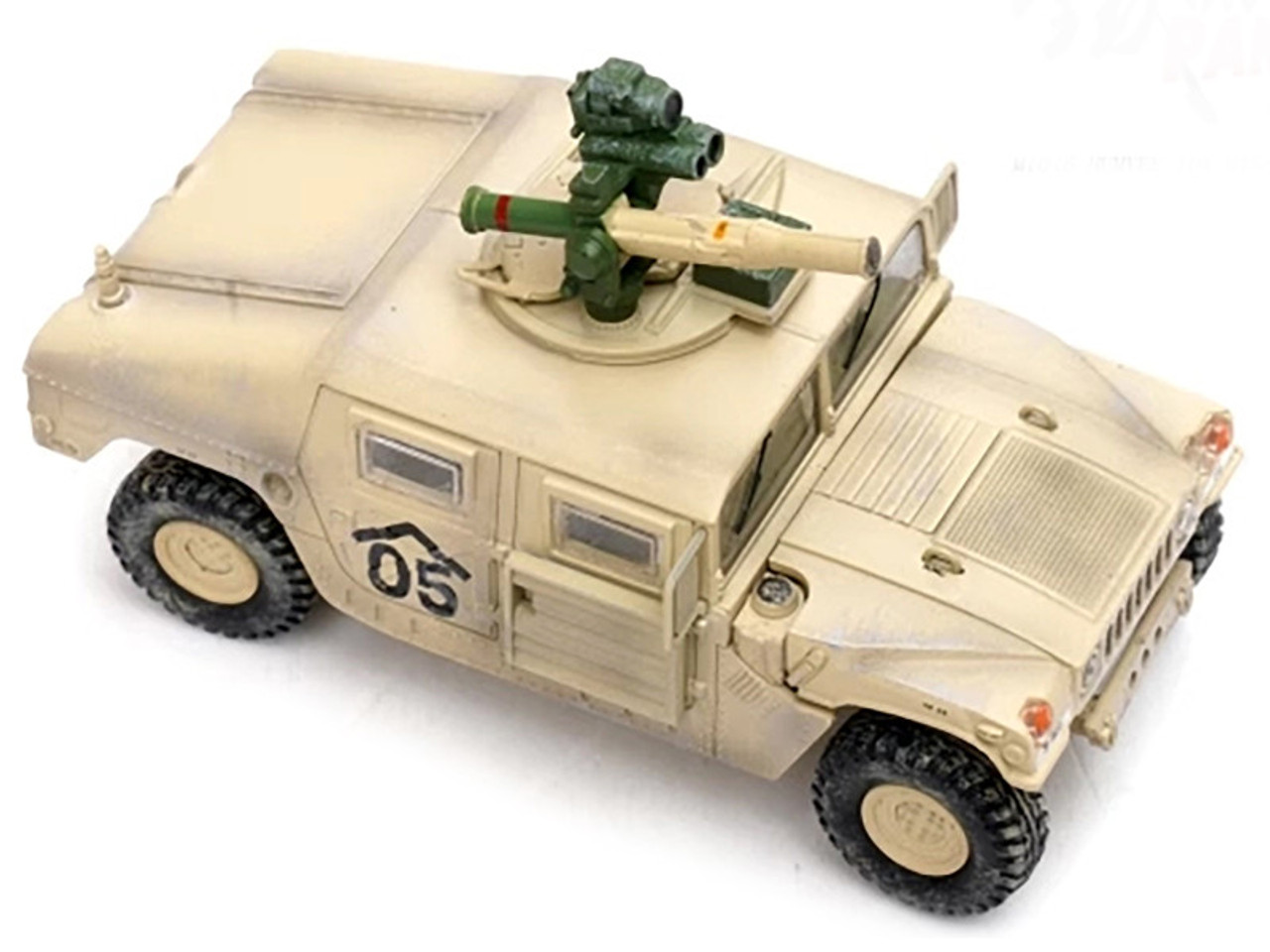 M1046 HUMVEE Tow Missile Carrier Desert Camouflage "E Troop 9th Regiment 2nd Brigade Combat Team 3rd Infantry Division (Mechanized) Iraq" (2003) "Military Miniature" Series 1/64 Diecast Model by Panzerkampf
