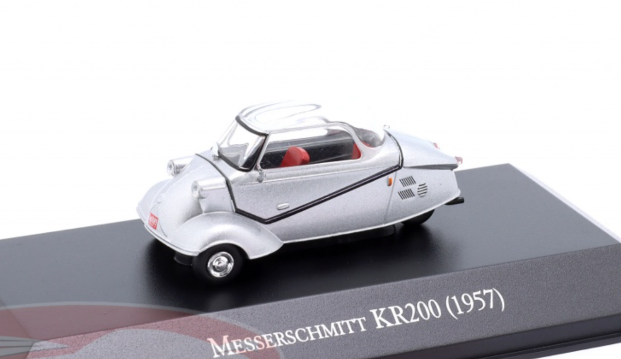 1/43 Altaya 1957 Messerschmitt KR200 (Silver) Car Model