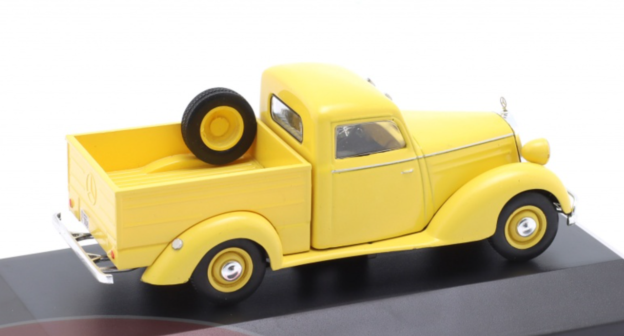 1/43 Altaya 1954 Mercedes-Benz 170D Pick-Up (Yellow) Car Model