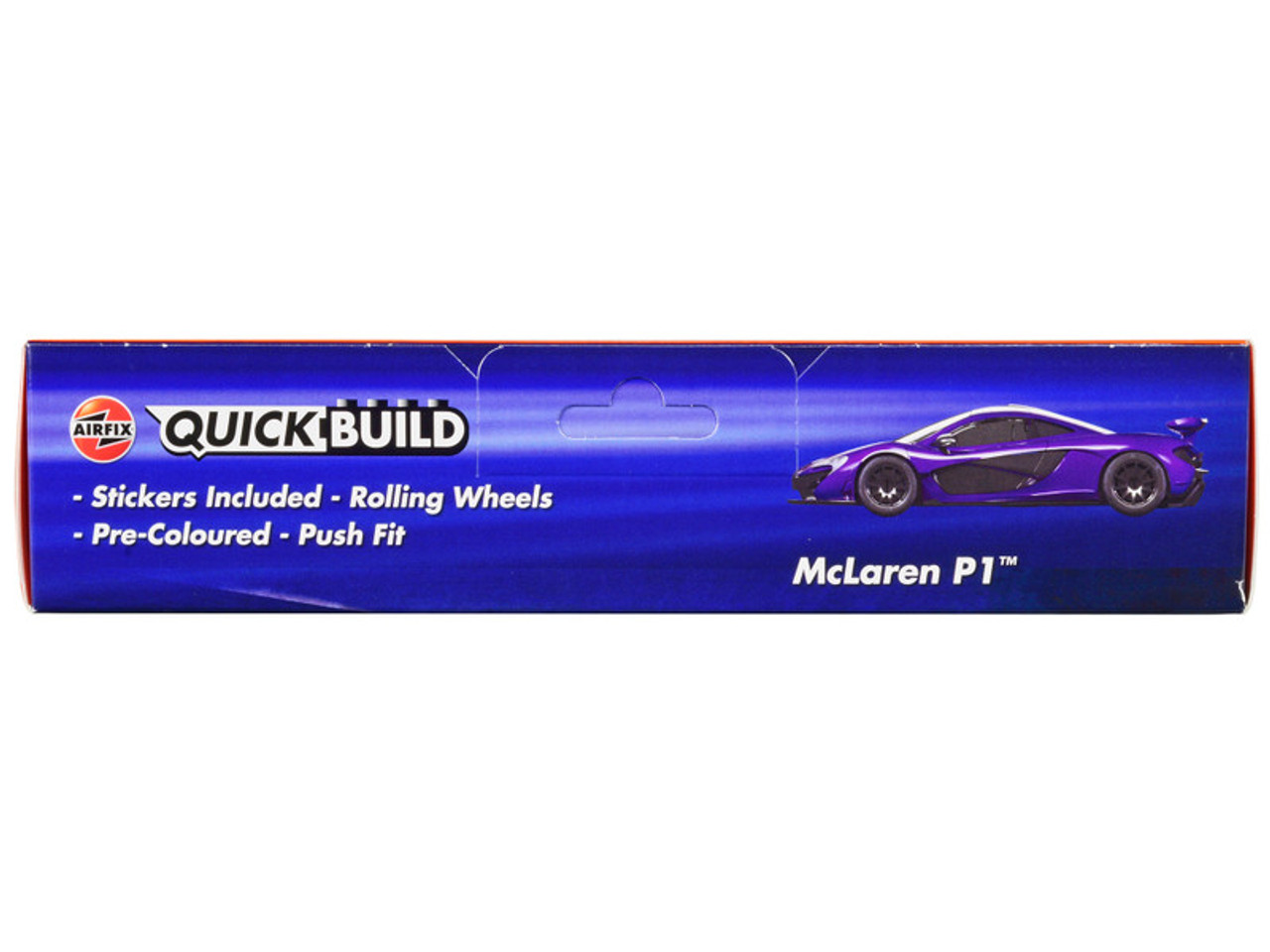 Skill 1 Model Kit McLaren P1 Purple Snap Together Painted Plastic Model Car Kit by Airfix Quickbuild