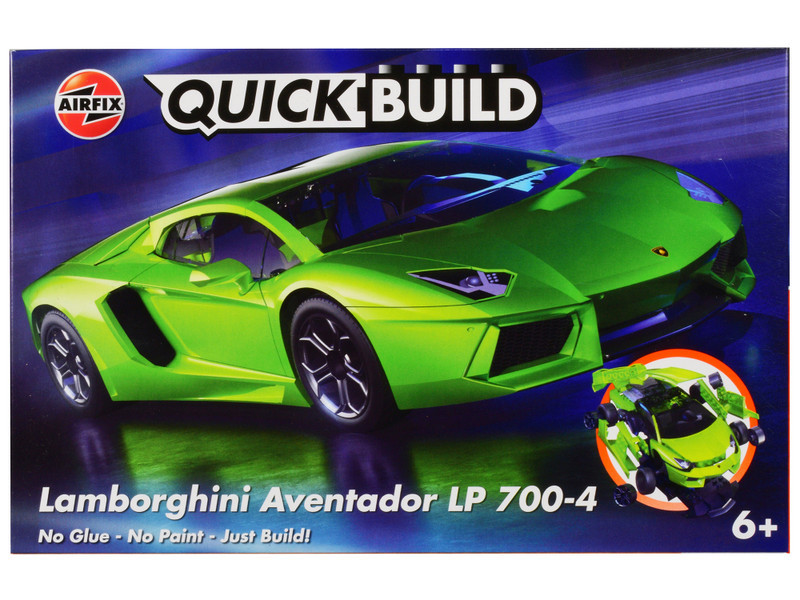 Skill 1 Model Kit Lamborghini Aventador LP 700-4 Green Snap
