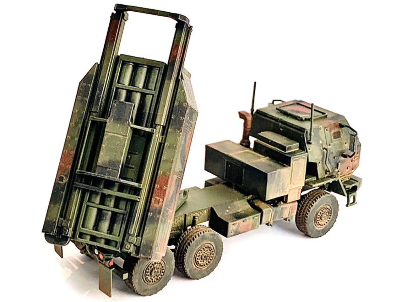 United States M142 High Mobility Artillery Rocket System (HIMARS) Green Camouflage "NEO Dragon Armor" Series 1/72 Plastic Model by Dragon Models