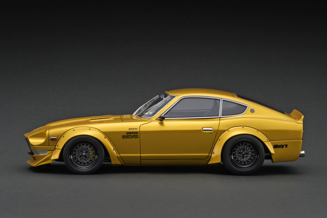 1/18 Ignition Model Nissan Fairlady Z (S30) STAR ROAD Yellow Metallic