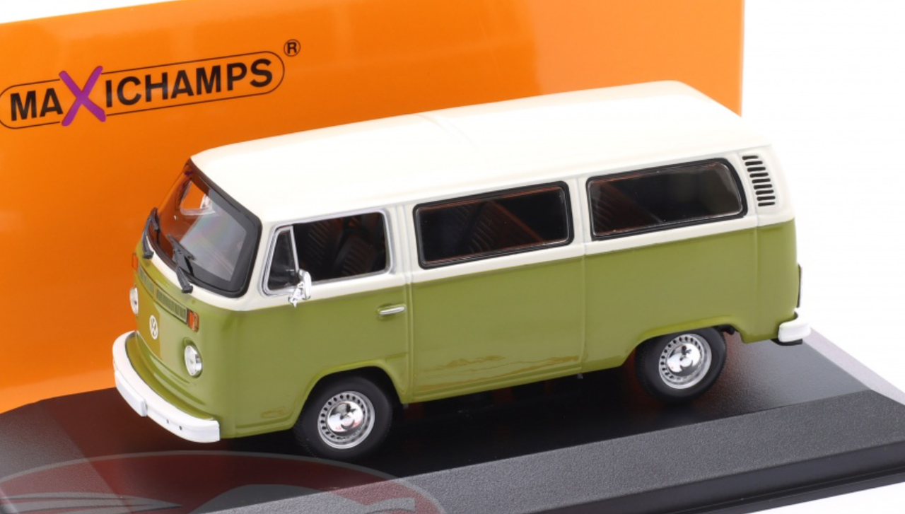 1/43 Minichamps 1972 Volkswagen VW T2 Bus (Green) Car Model