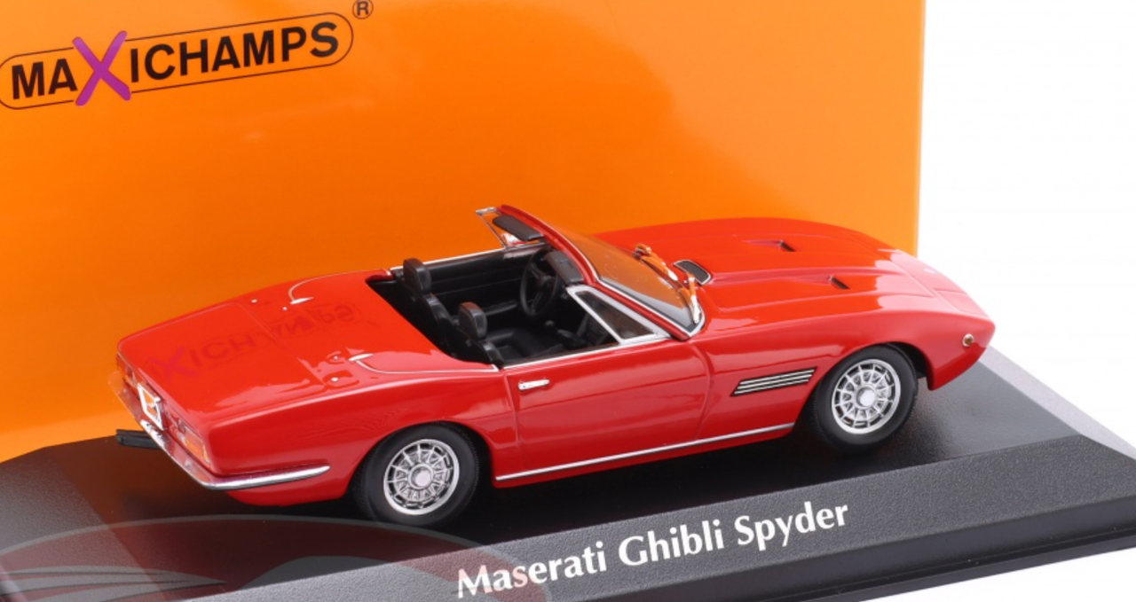 1/43 Minichamps 1969 Maserati Ghibli Spyder (Red) Car Model
