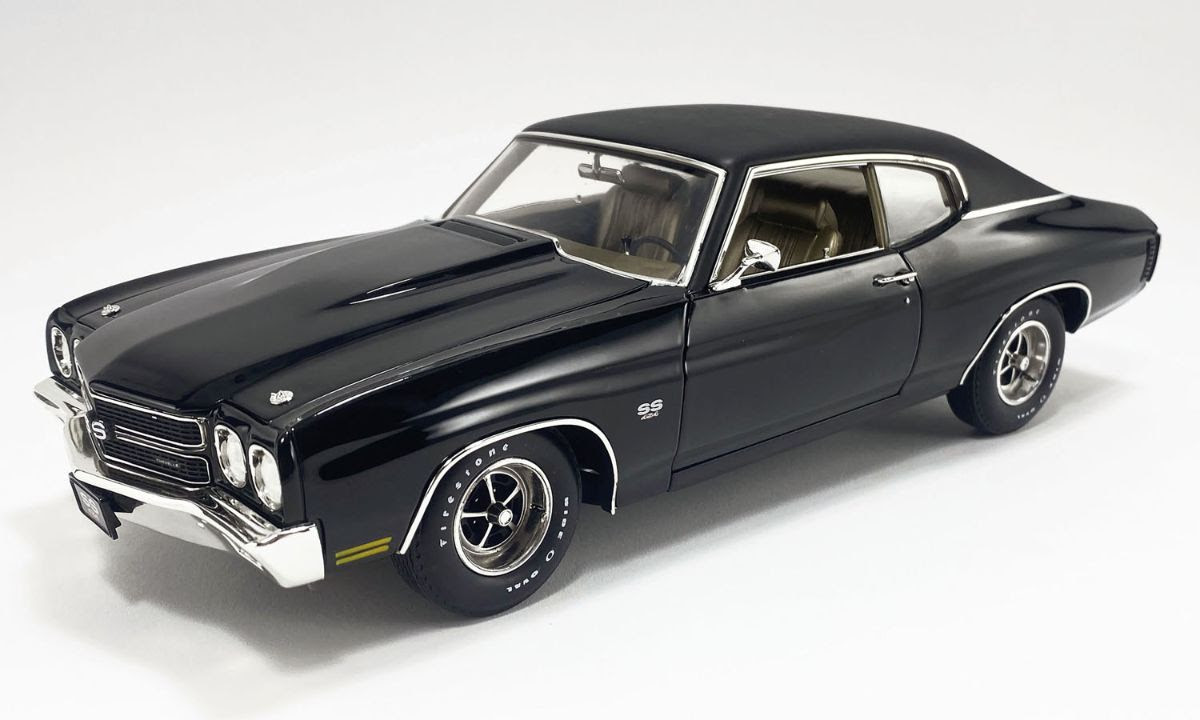 ミニカー ACME 1/18 1970 Chevrolet Chevelle SS 1/18 ACME 1970 Chevrolet Chevelle SS 454 (Black) Diecast Car Model