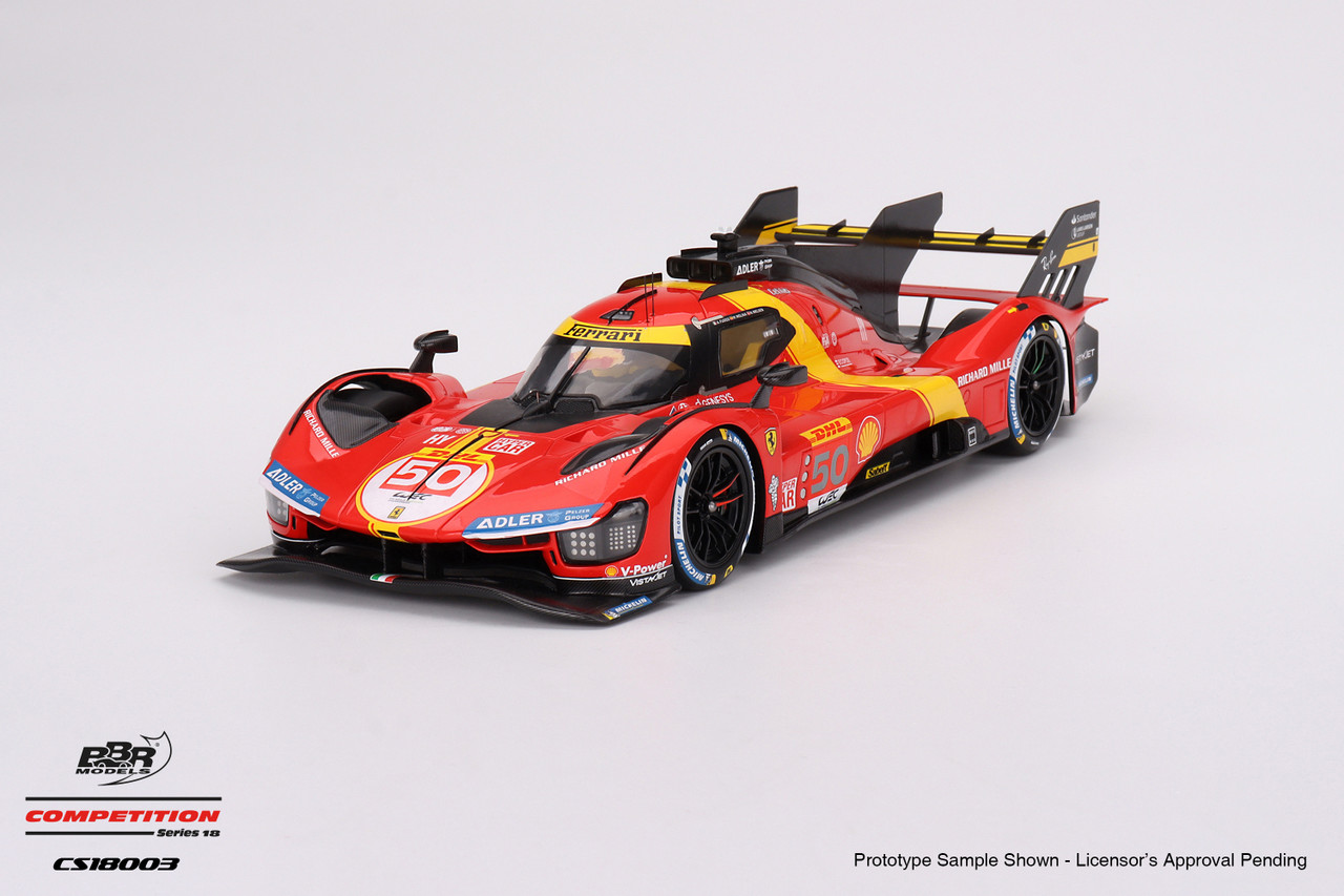 1/18 BBR 2023 Ferrari 499P Team AF Corse #50 WEC 1000 Miles of Sebring 3rd  Place Car Model