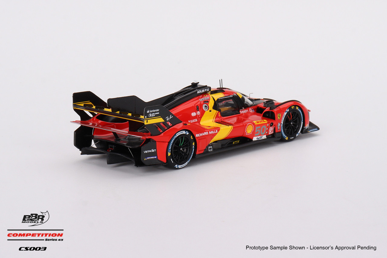 1/43 BBR 2023 Ferrari 499P Team AF Corse #50 WEC 1000 Miles of Sebring 3rd Place Car Model