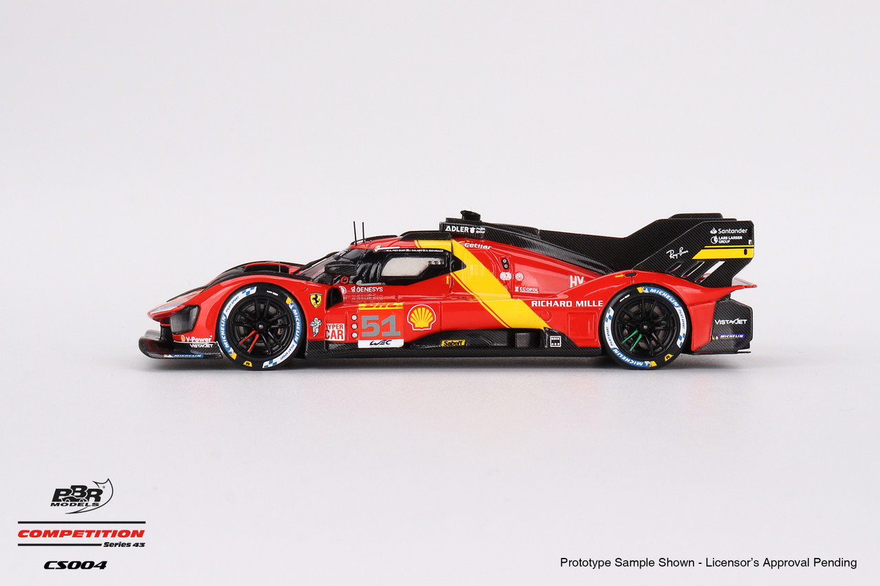 1/43 BBR 2023 Ferrari 499P Team AF Corse #51 WEC 6 HR of Spa 3rd Place Car Model