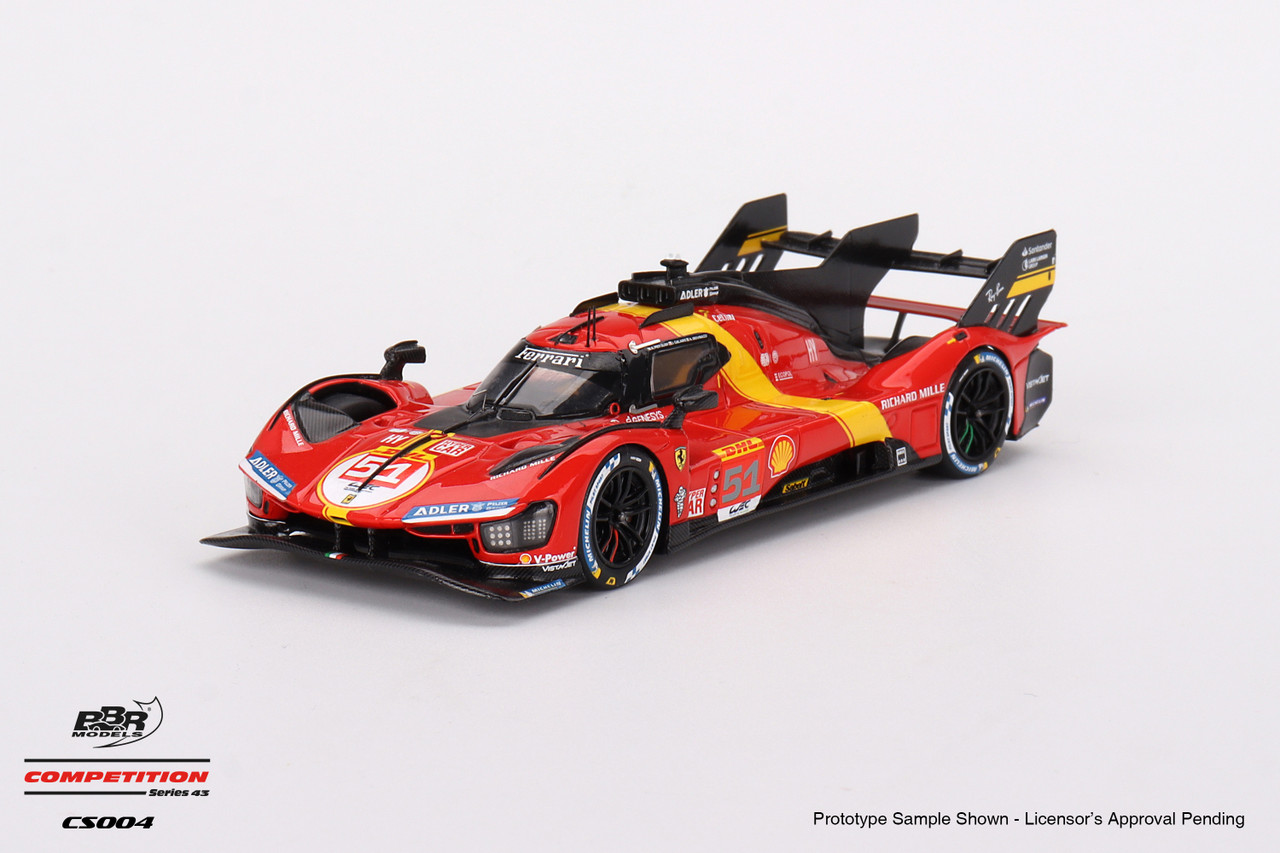 1/43 BBR 2023 Ferrari 499P Team AF Corse #51 WEC 6 HR of Spa 3rd Place Car Model