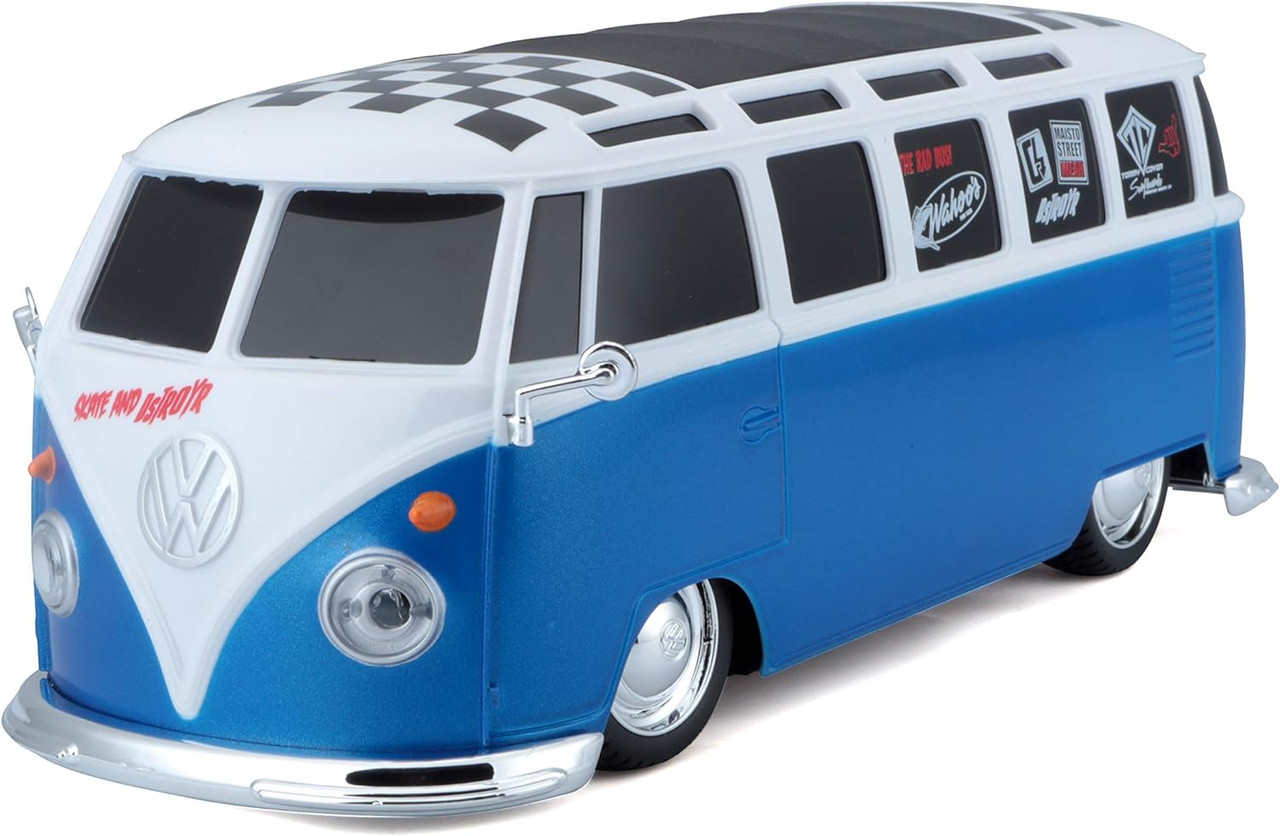 1/24 Maisto Volkswagen Van Bus "Samba" (Blue) RC Car