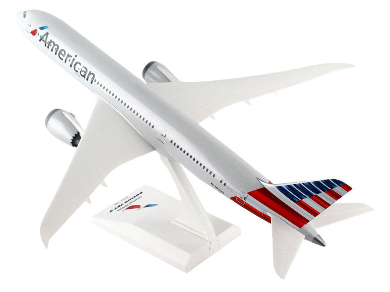 Boeing 787-9 Commercial Aircraft "American Airlines" (N820AL) Gray with Blue and Red Tail (Snap-Fit) 1/200 Plastic Model by Skymarks