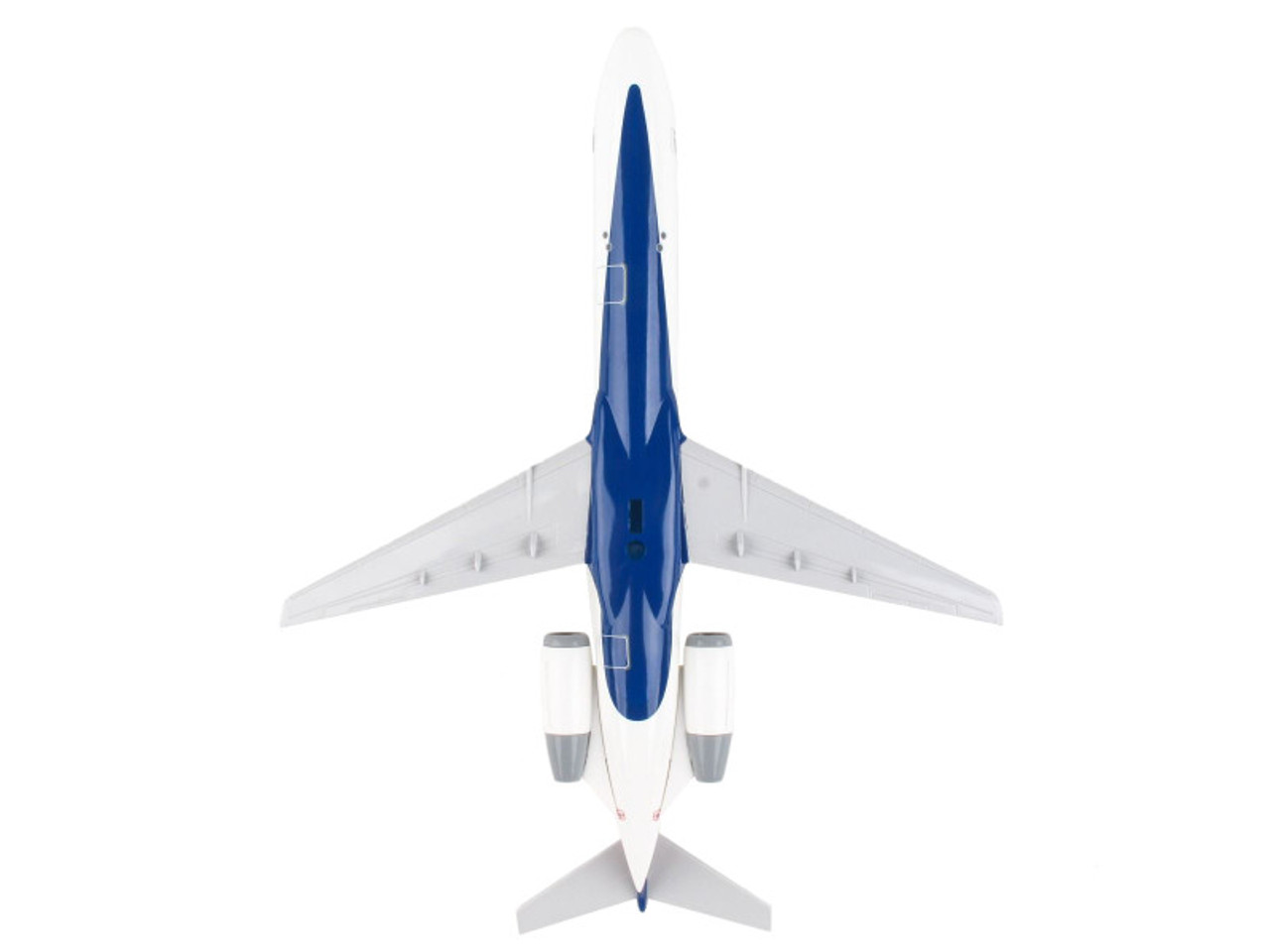 Boeing 717 Commercial Aircraft "Delta Air Lines" (N989AT) White with Blue and Red Tail (Snap-Fit) 1/130 Plastic Model by Skymarks