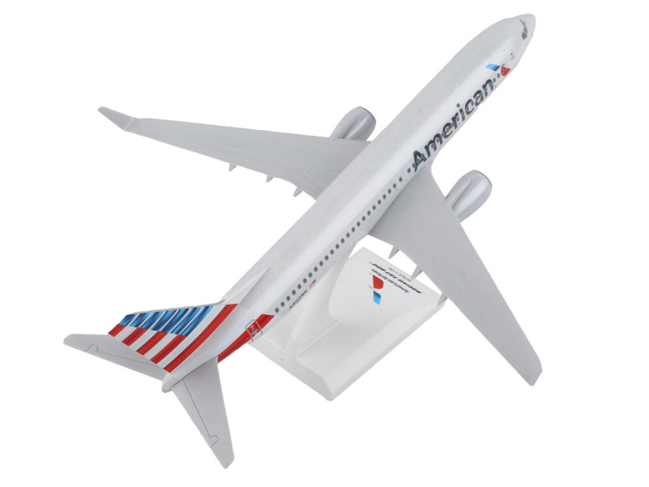 Boeing 777-800 Commercial Aircraft "American Airlines" (N803NN) Gray with Blue and Red Tail (Snap-Fit) 1/130 Plastic Model by Skymarks