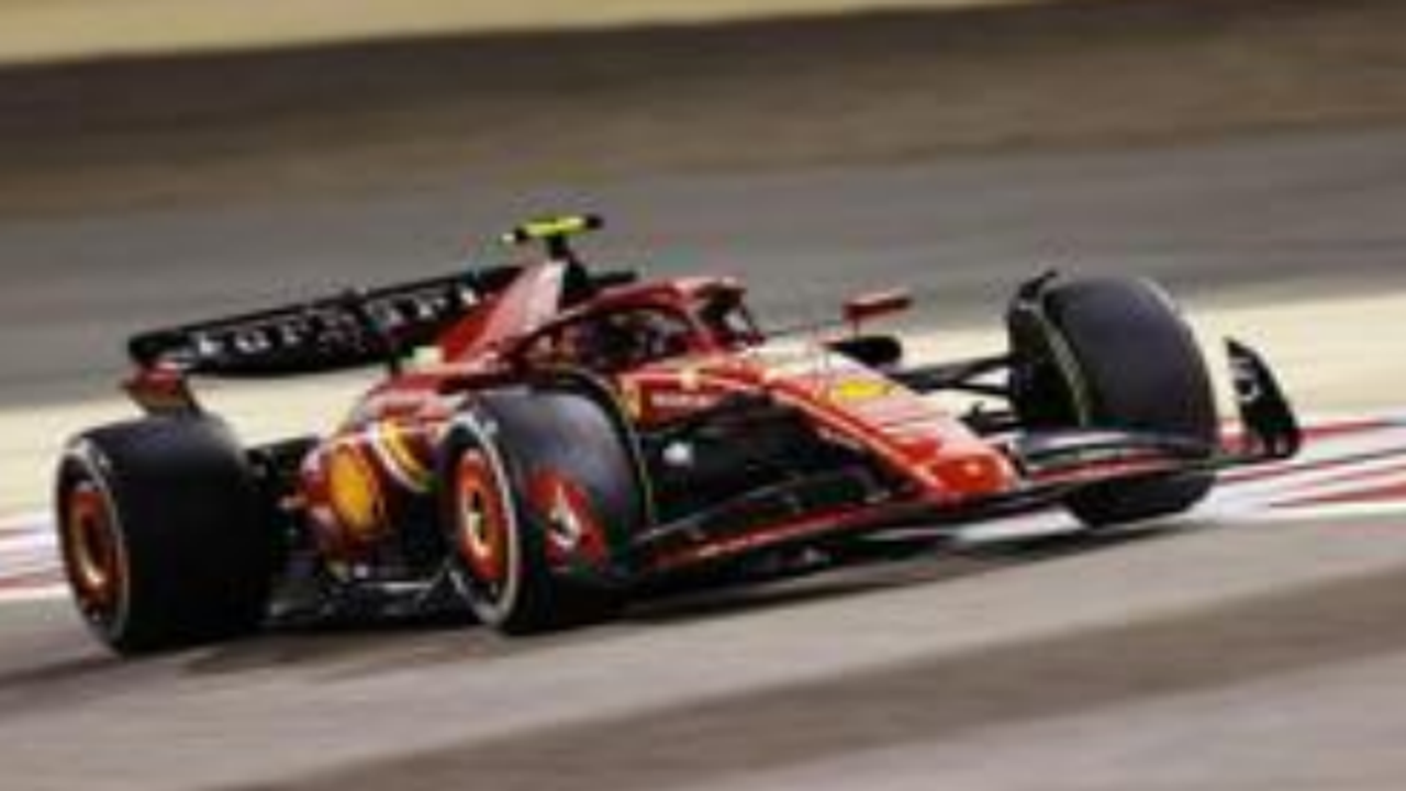 1/43 Looksmart 2024 Formula 1 Scuderia Ferrari SF-24 No.55 3rd Bahrain GP Carlos Sainz Car Model
