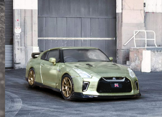 INNO64 Nissan GT-R R35 Millennium Jade – Modello Diecast Scala 1:64