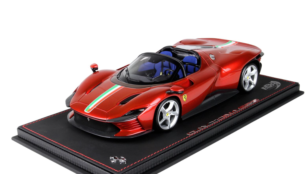 1/18 BBR Ferrari Daytona SP3 Icona Series (Metallic Magma Red) with Italian  Stripe Resin Car Model Limited 21 Pieces