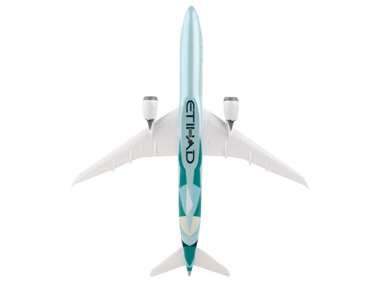 Boeing 787-10 Dreamliner Commercial Aircraft "Etihad Airways" (A6-BMH) Light Green with Tail Graphics (Snap-Fit) 1/200 Plastic Model by Skymarks