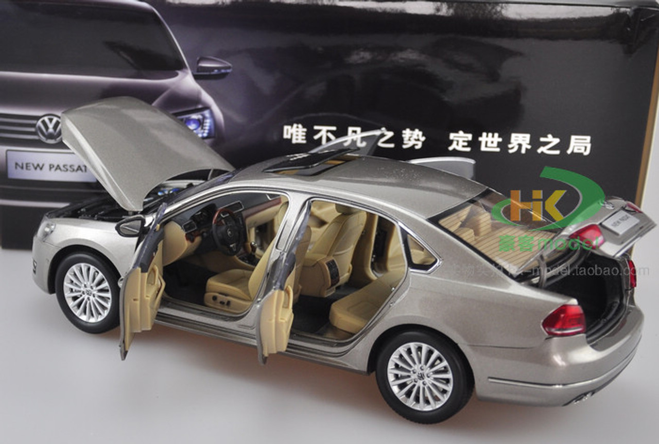 1/18 Dealer Edition 2011-2018 Volkswagen Passat (Gold / Champagne) Diecast Car Model