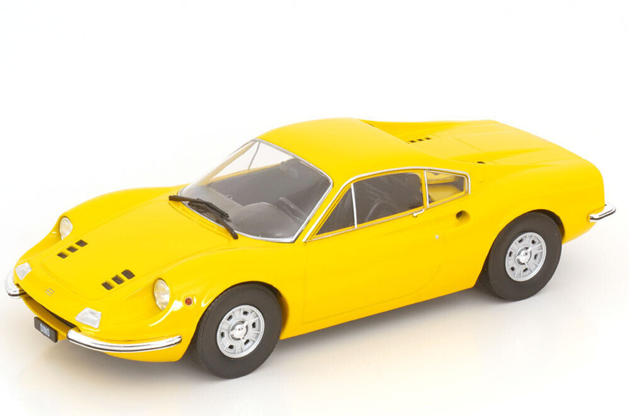 1/18 ModelCarGroup 1969 Ferrari Dino 246 GT (Yellow) Diecast Car Model