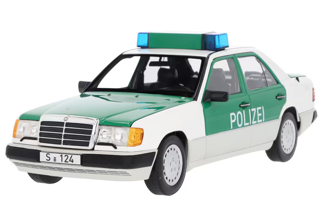 1/18 Dealer Edition 1989-1993 Mercedes-Benz 230E (W124) Police Car