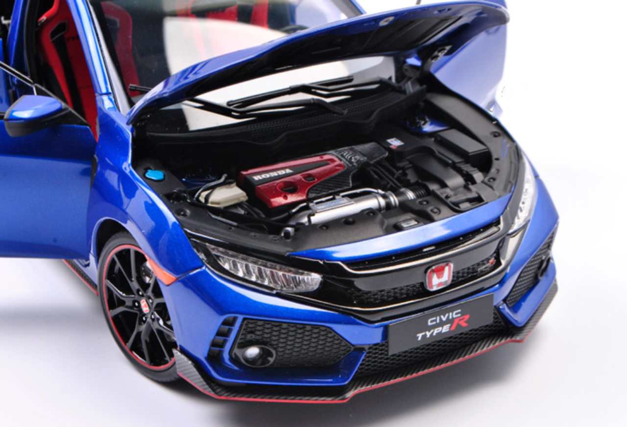 1/18 LCD 2017-2019 Honda Civic Type-R Type R TypeR FK8 (Blue) Diecast Car Model