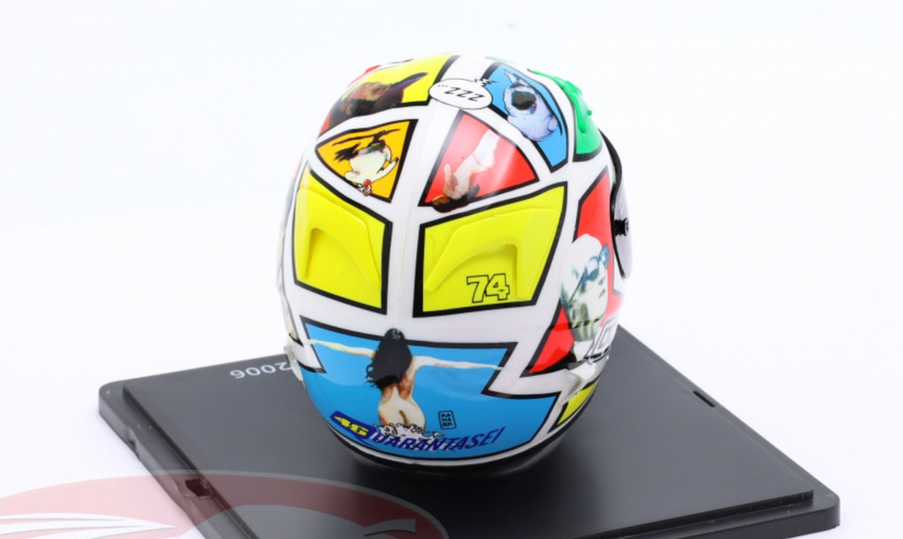 1/5 Spark 2006 Valentino Rossi #46 Winner MotoGP Mugello Helmet Model