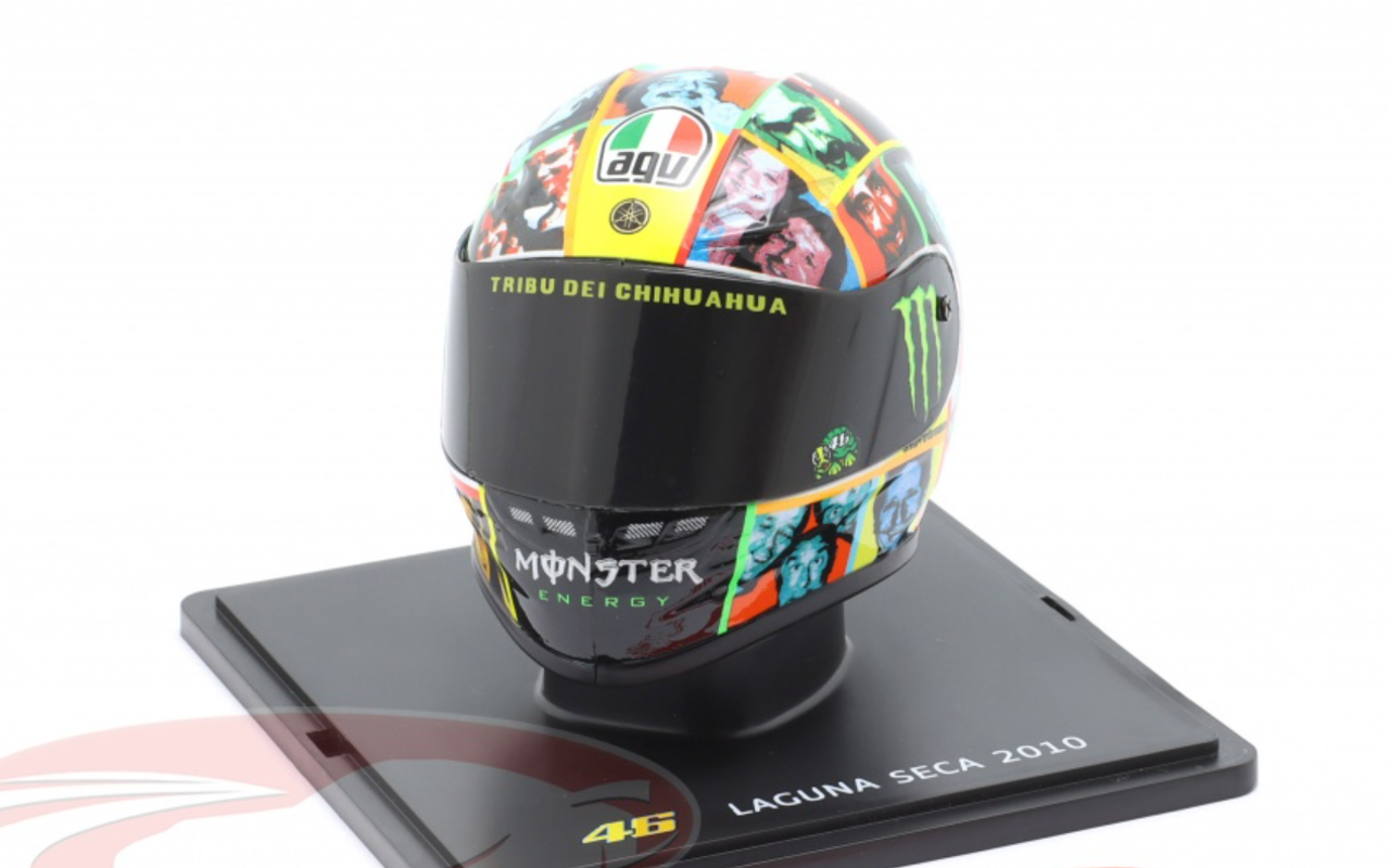 1/5 Spark 2010 Valentino Rossi #46 3rd Laguna Seca MotoGP World Champion Helmet Model