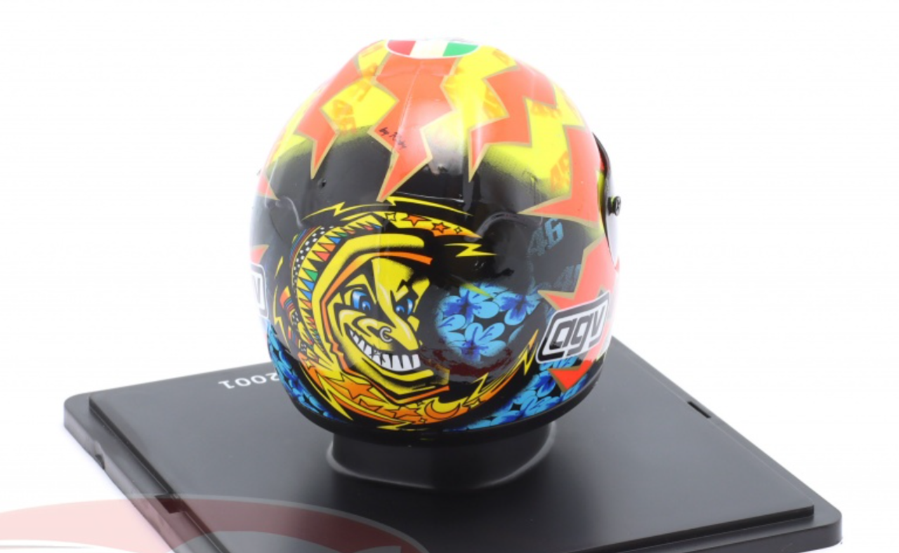 1/5 Spark 2001 Valentino Rossi #46 World Champion 500ccm Helmet Model
