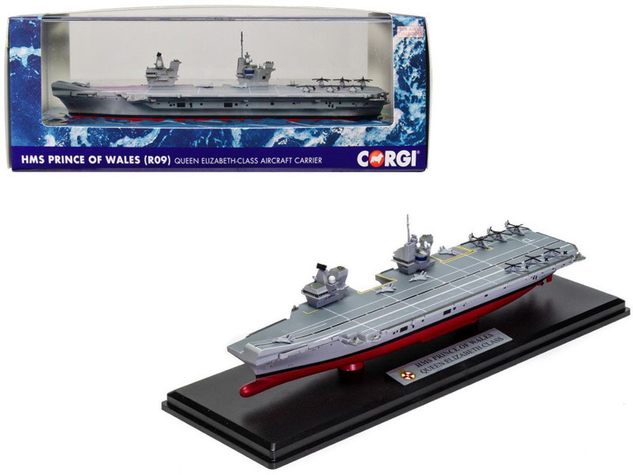 HMS Prince of Wales (R09) Aircraft Carrier "Queen Elizabeth-Class" British Royal Navy "Naval Power" Series 1/1250 Diecast Model by Corgi