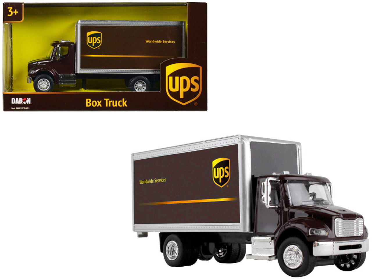 UPS Box Truck Brown "UPS Worldwide Services" 1/50 Diecast Model by Daron