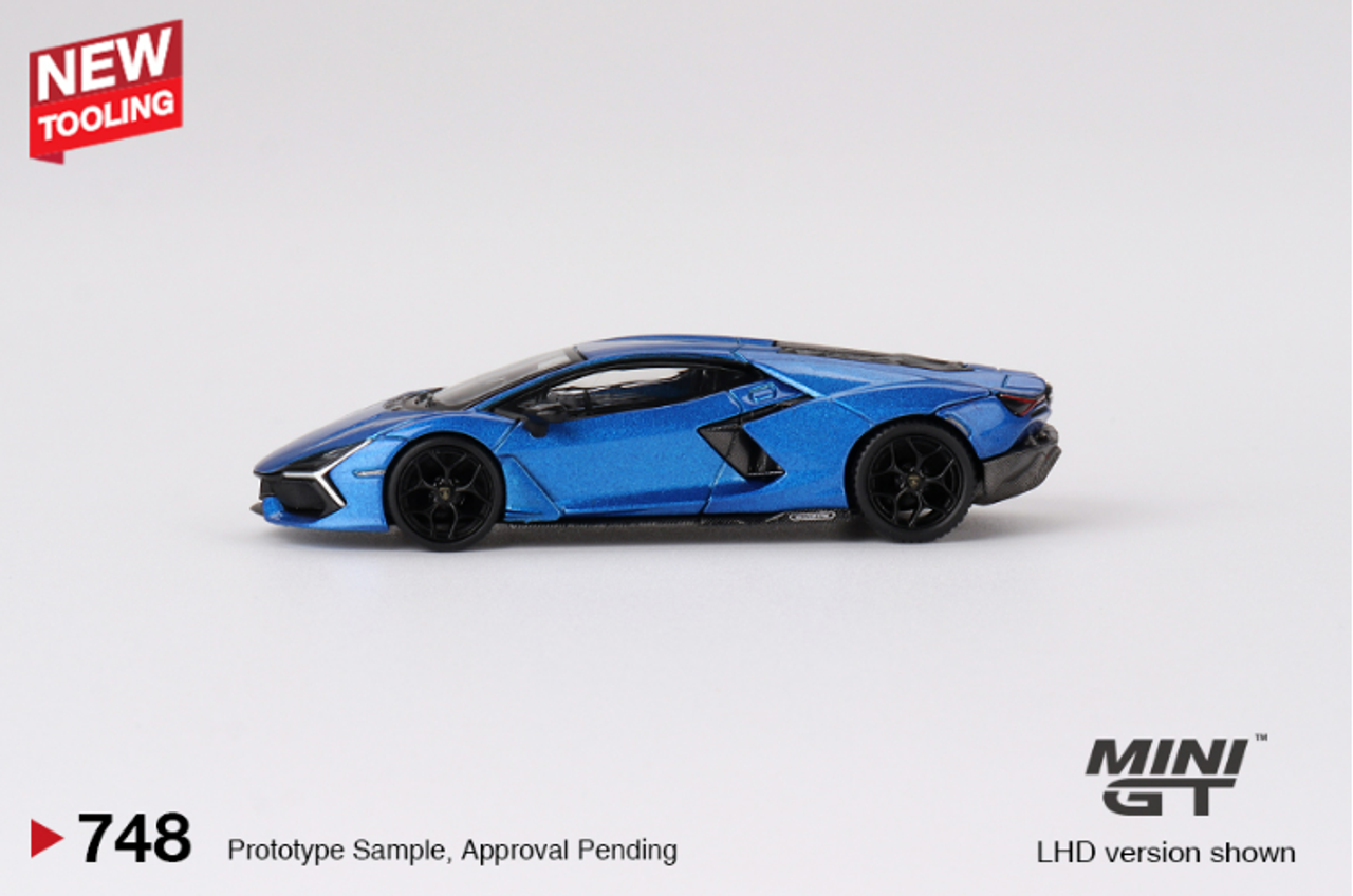 1/64 Mini GT Lamborghini Revuelto (Blu Eleos Blue) Diecast Car Model