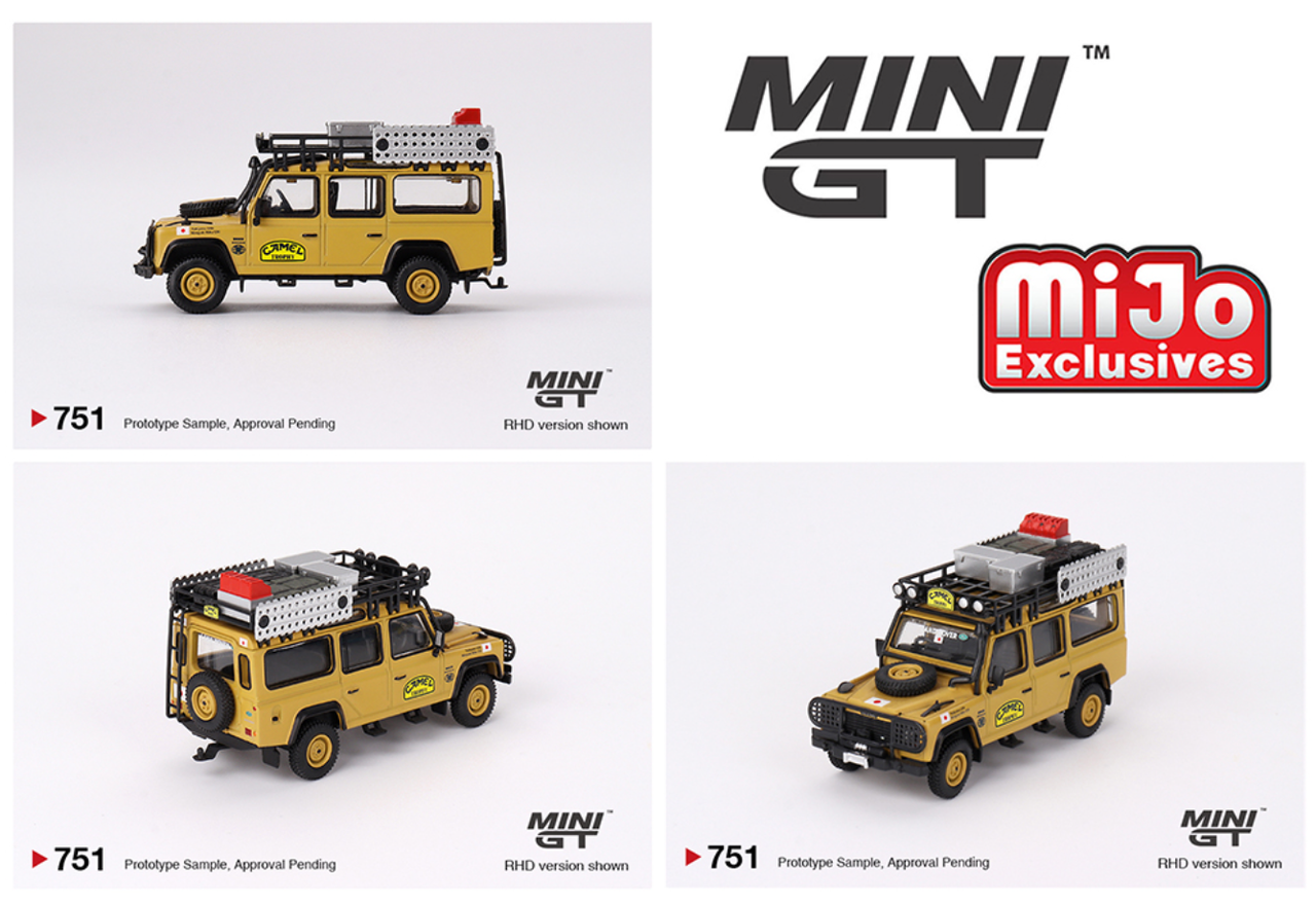 1/64 Mini GT 1989 Land Rover Defender 110 Camel Trophy Amazon Team Japan Diecast Car Model