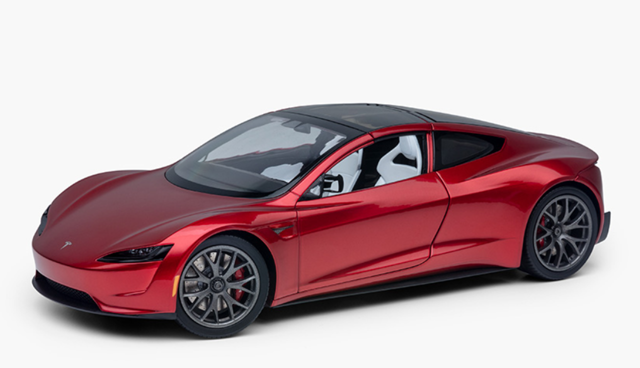 tesla roadster toy model