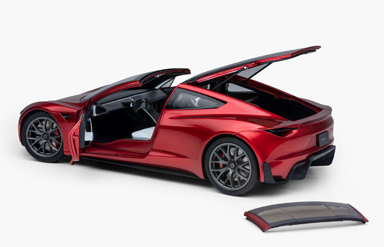 1/18 Official Dealer Edition Tesla Roadster (Red) Diecast Car Model