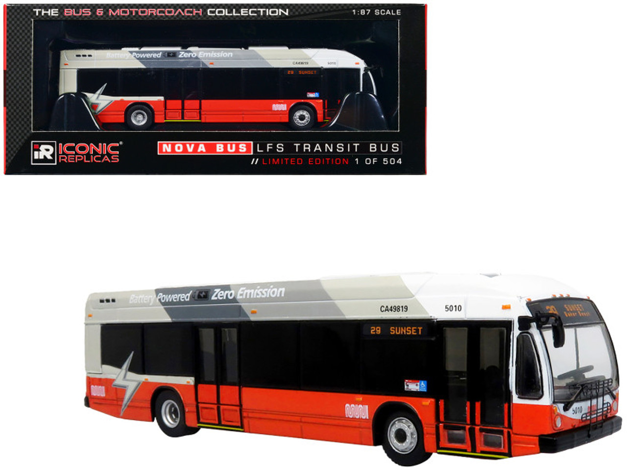 Nova Bus LFSe Electric Transit Bus San Francisco MUNI 