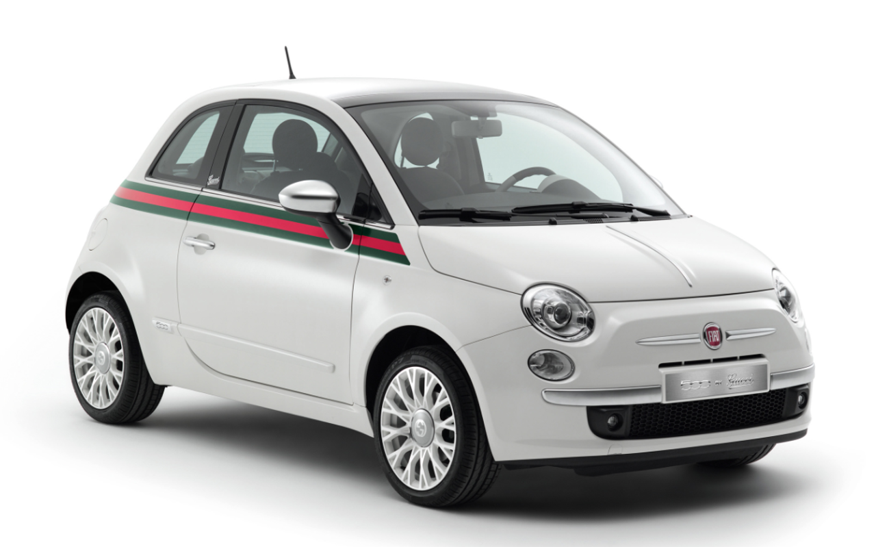 1 18 Norev Gucci Fiat 500 500c White W Stripes Fully Open Diecast Car Model Livecarmodel Com